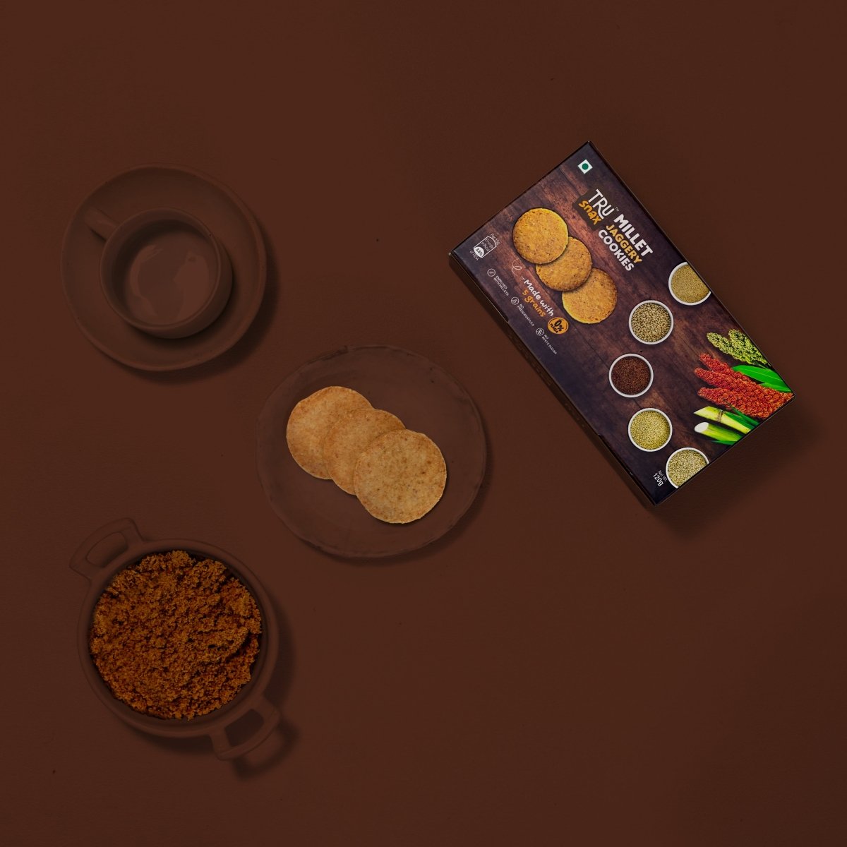 Trusnax Millet Jaggery Biscuits