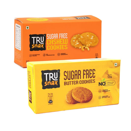 Trusnax Sugarfree Butter Biscuits + Cashew Biscuits Diabetic India