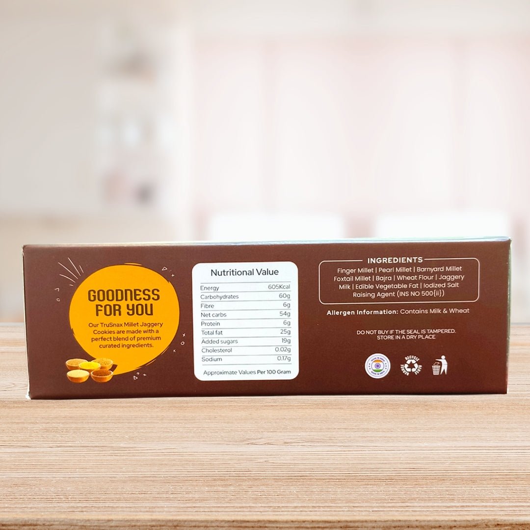 No white sugar multi millet Biscuits