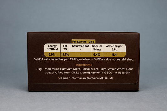 TruSnax Three Cookies Millet Jaggery (Pack of 5)