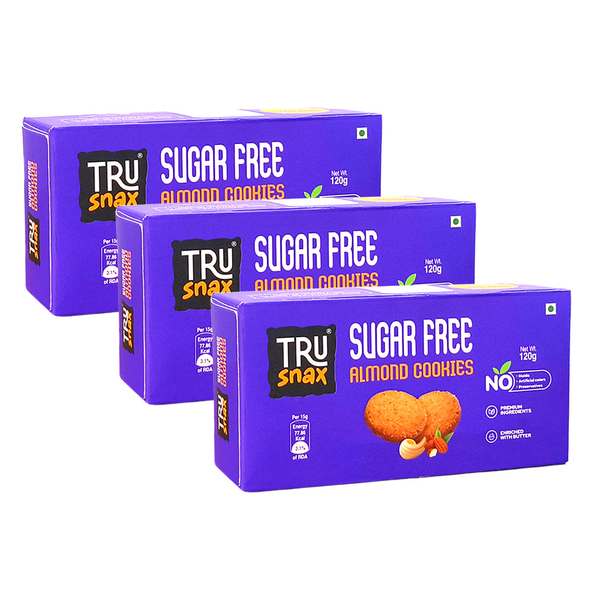 TruSnax Sugar-free Almond Cookies