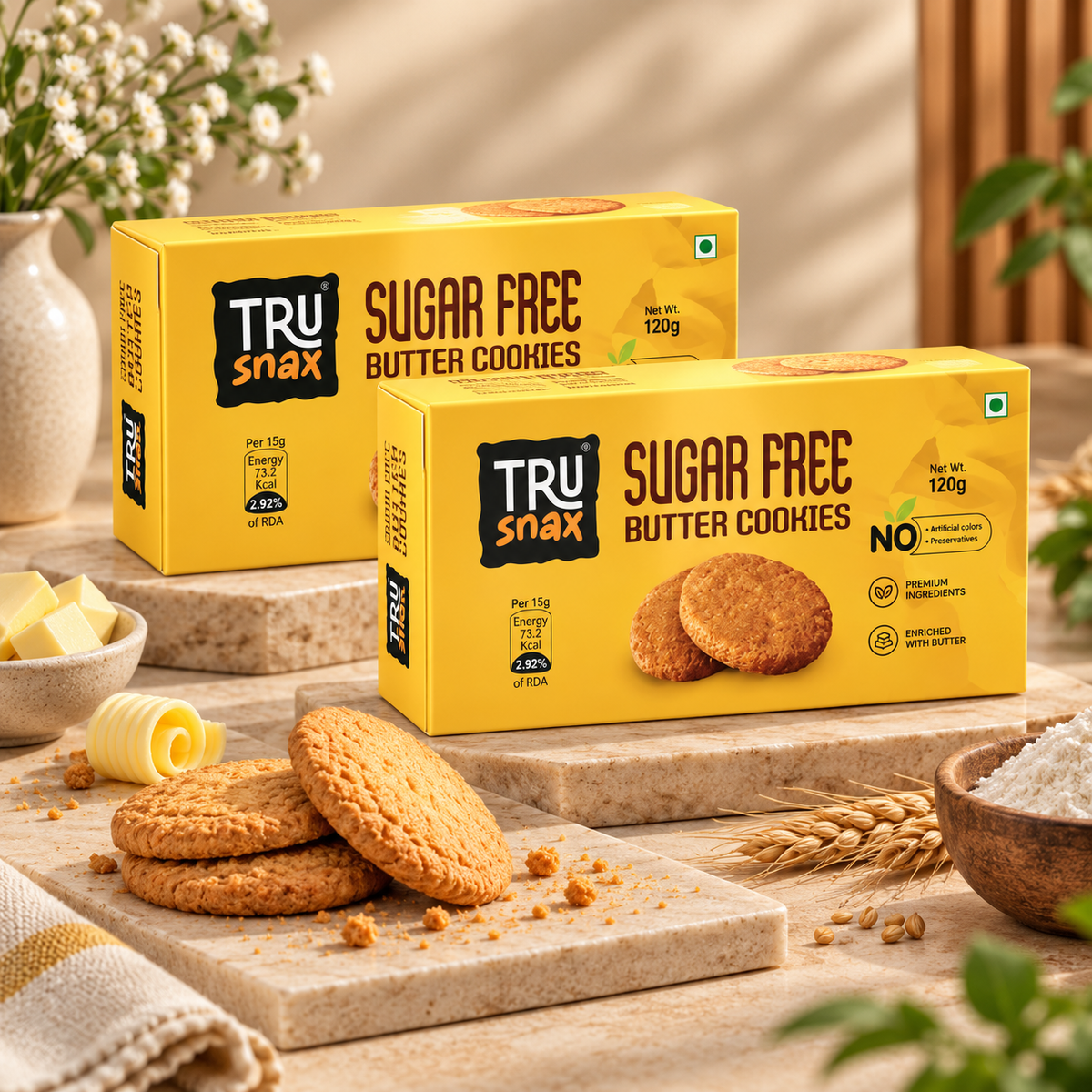 TruSnax Sugar-Free Butter Cookies