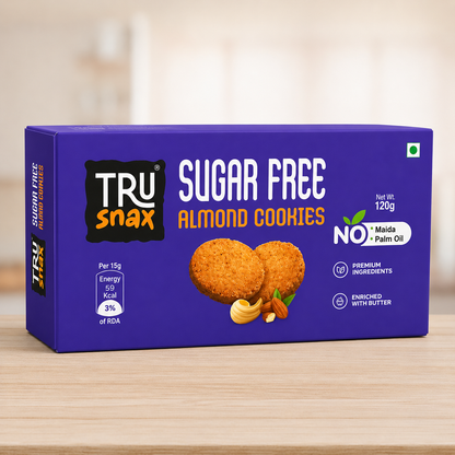 TruSnax sugar-free almond cookies – pure almond flour, zero sugar India